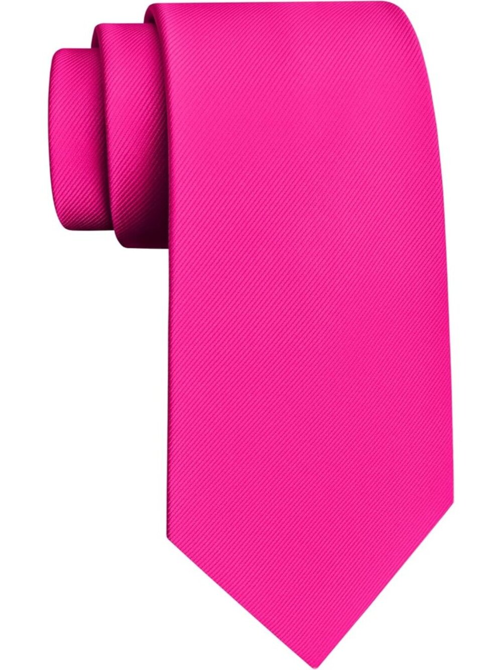 Men's Rose Pink Solid Twill Textured Woven Silk Formal Necktie For Wedding Dress